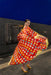 Vintage Silk Kimono with Polka Dots: Back View 